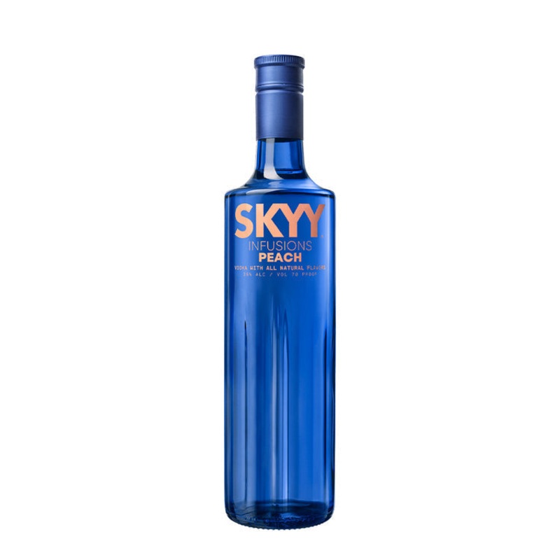 SKYY PEACH FLAVORED VODKA INFUSIONS 70 750ML 750ML