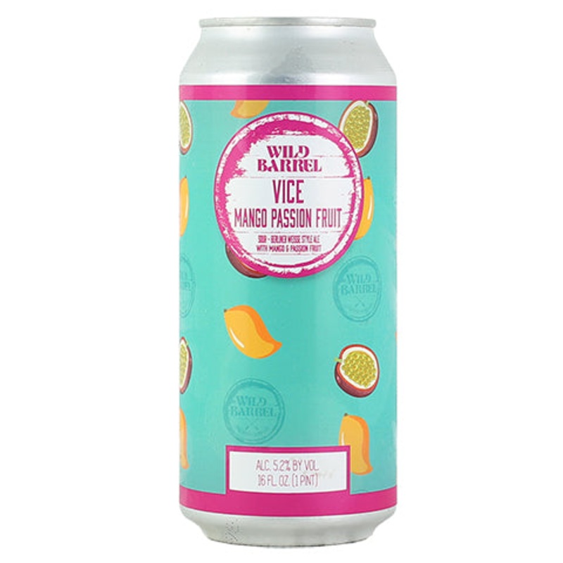 Wild Barrel Vice Mango Passion Fruit Sour 16OZ SINGLE CAN
