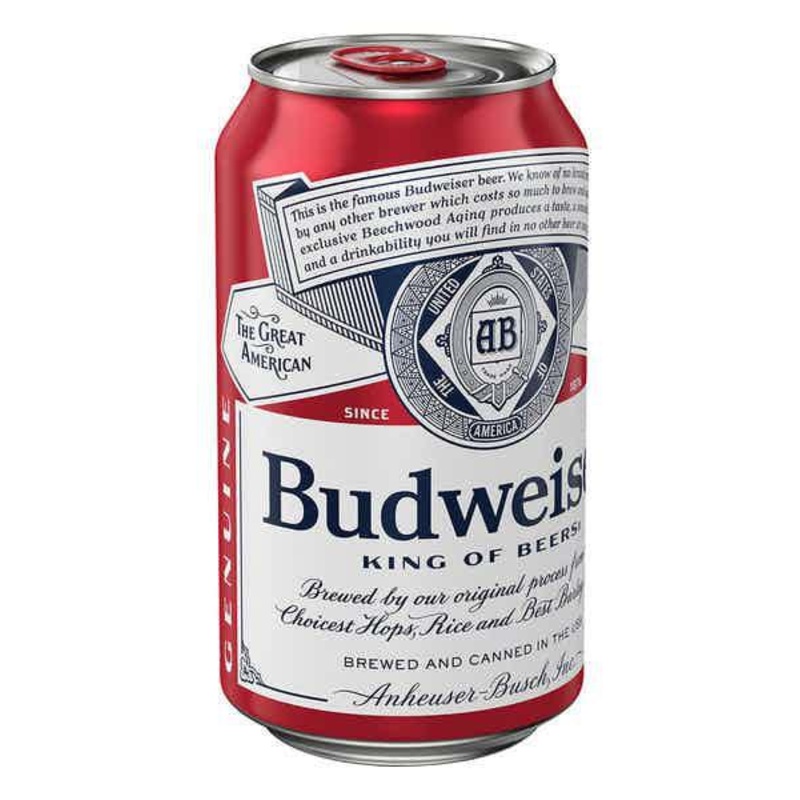 Beer Single Budweiser 12oz Can