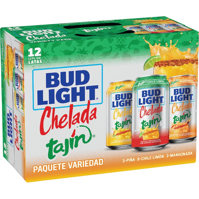 Bud Light Chelada Tajin Variety Pack 2x 12 Pack (12 oz Cans)