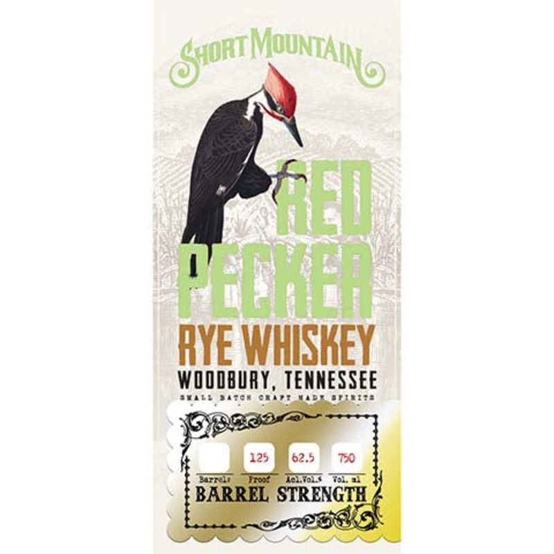 Short Mountain Red Pecker Rye Whiskey 750ML BTL