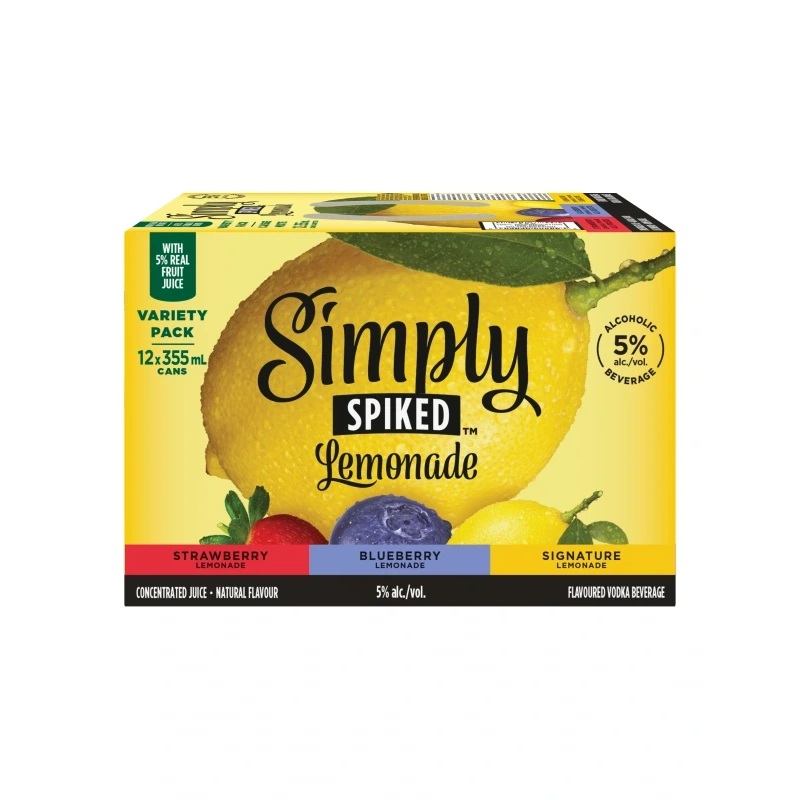 SIMPLY SPIKED LEMONADE VARIETY PACK 355ML 12PK CAN @ Signal Hill [1045546] 4260 ml