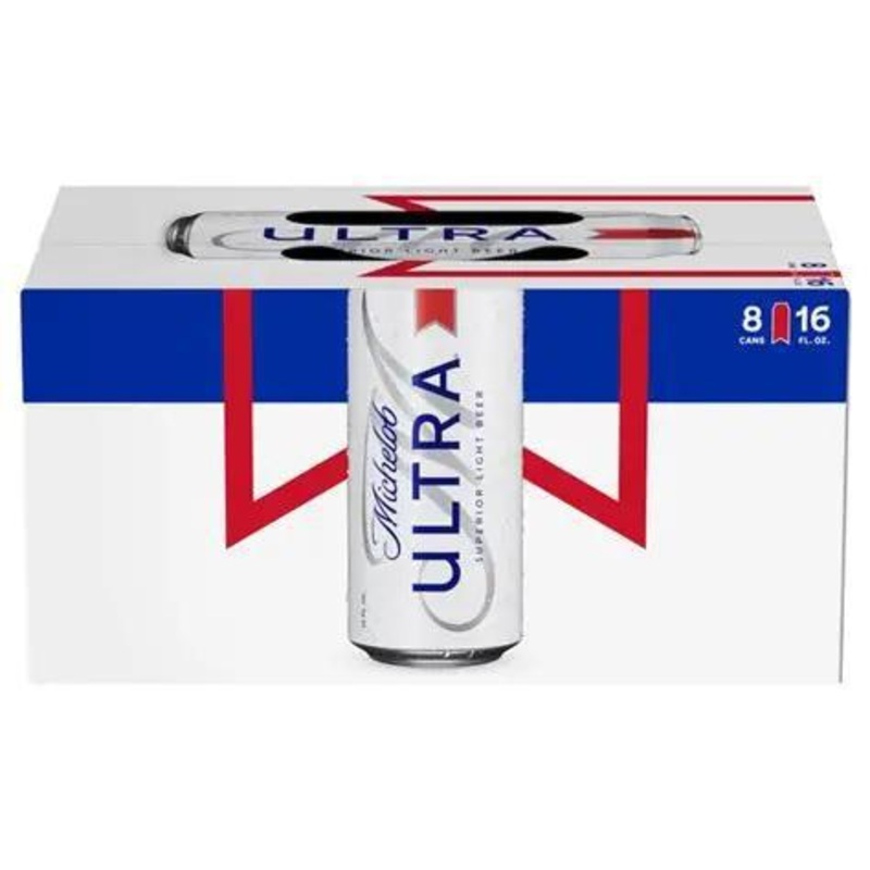 Beer DOM Michelob Ultra 8pk 16oz Cans 00345