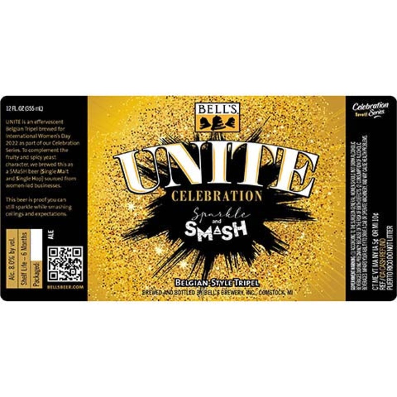 Bell’s Unite Celebration Sparkle and Smash 2022 12OZ SINGLE BTL
