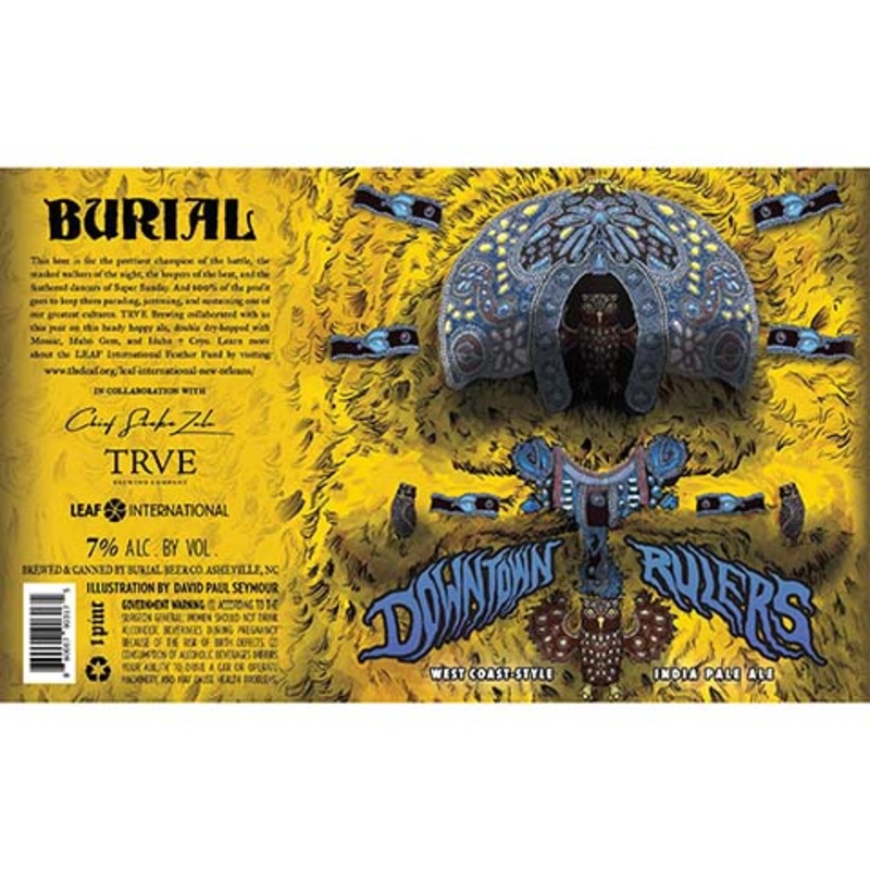 Burial Downtown Rulers West Coast IPA 16OZ SINGLE CAN