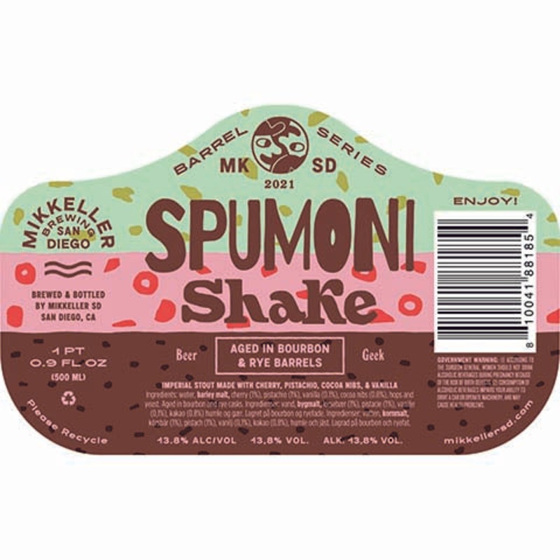 Mikkeller Beer Geek Spumoni Shake Imperial Stout 500ML BTL
