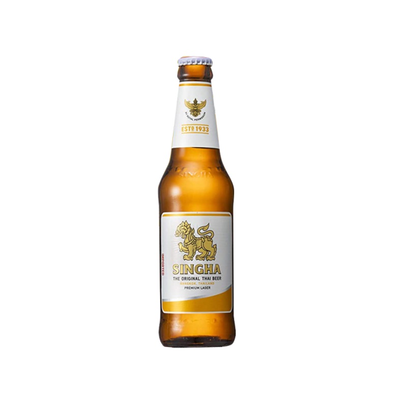Singha Lager Beer 330ml bottle