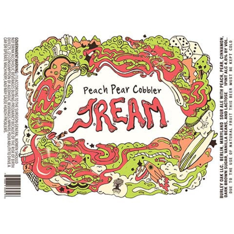 Burley Oak Peach Pear Cobbler JREAM Sour 16OZ SINGLE CAN