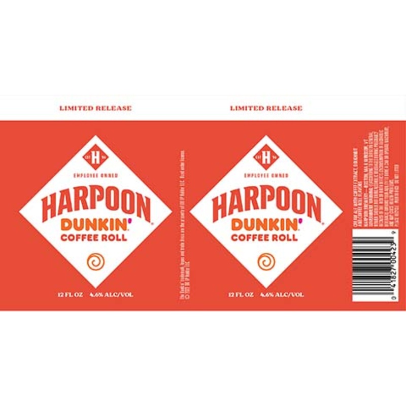 Harpoon Dunkin’ Coffee Roll Cream Ale 12OZ SINGLE CAN