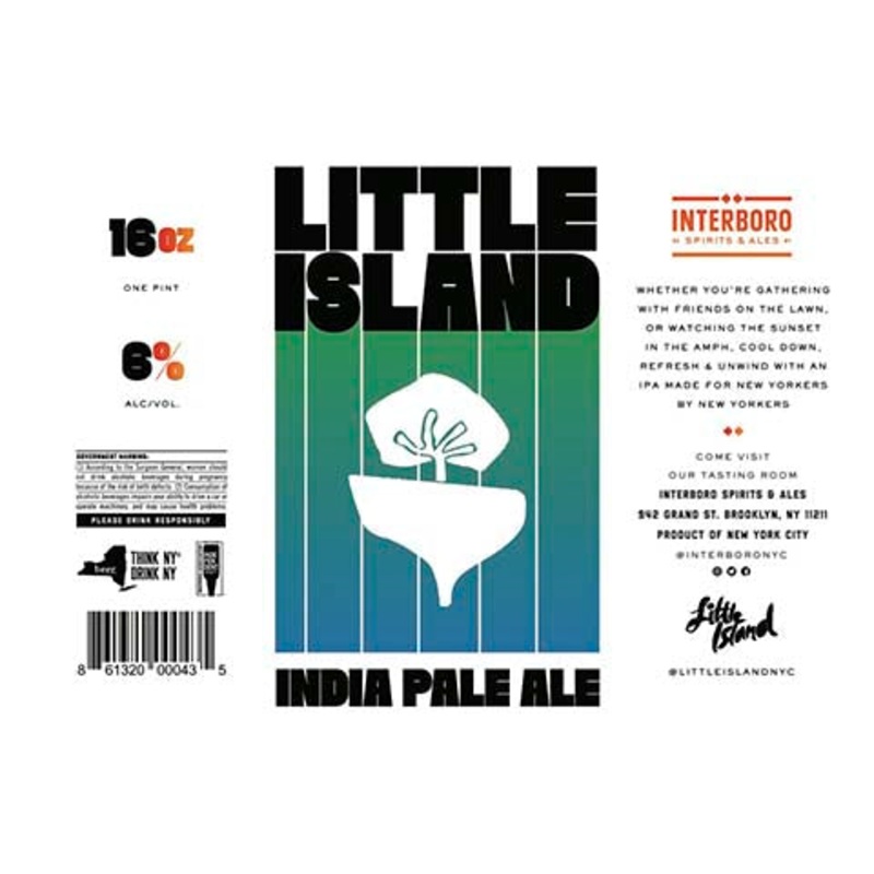 Interboro Little Island IPA 16OZ SINGLE CAN