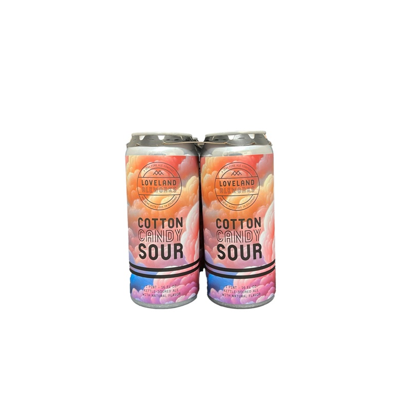 Loveland Aleworks Cotton Candy Sour 4 Pack Cans