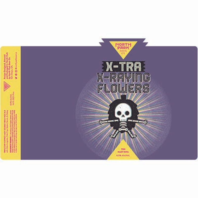 North Park X-Tra X-Ray Flowers TDH Hazy DIPA 16OZ SINGLE CAN