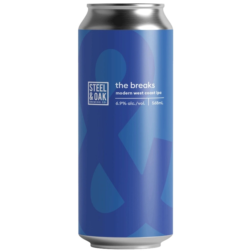 STEEL & OAK THE BREAKS WEST COAST IPA 568ML CAN @ Kelowna [1056987] 568 ml