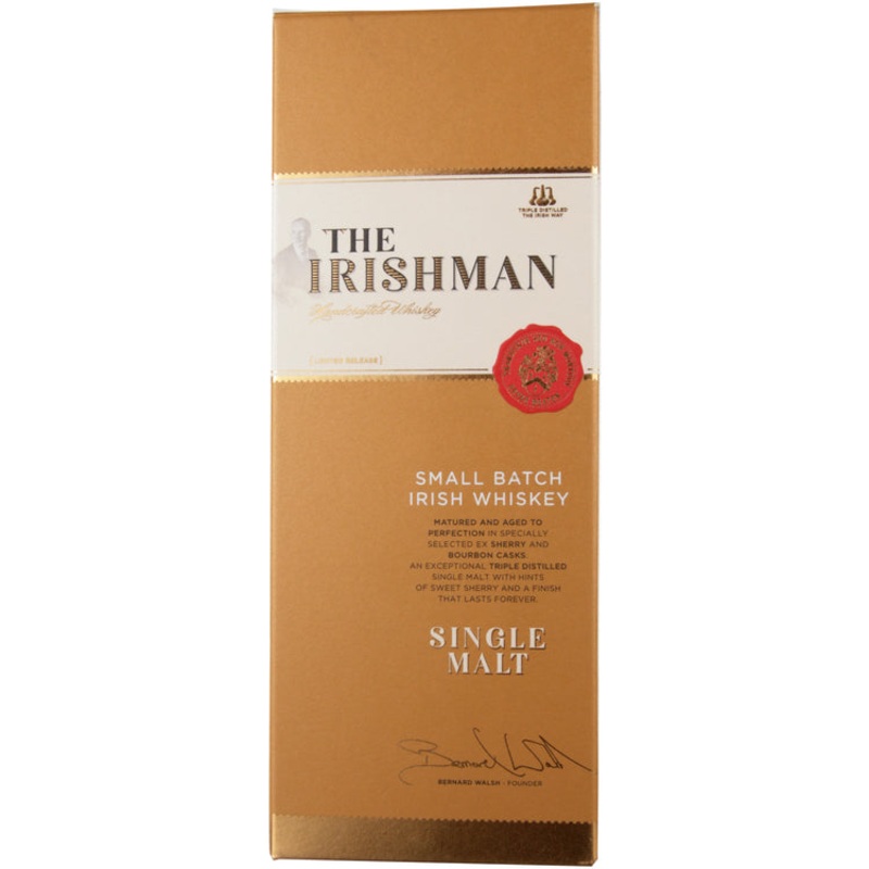 THE IRISHMAN SINGLE MALT IRISH WHISKEY 80 750ML 750ML