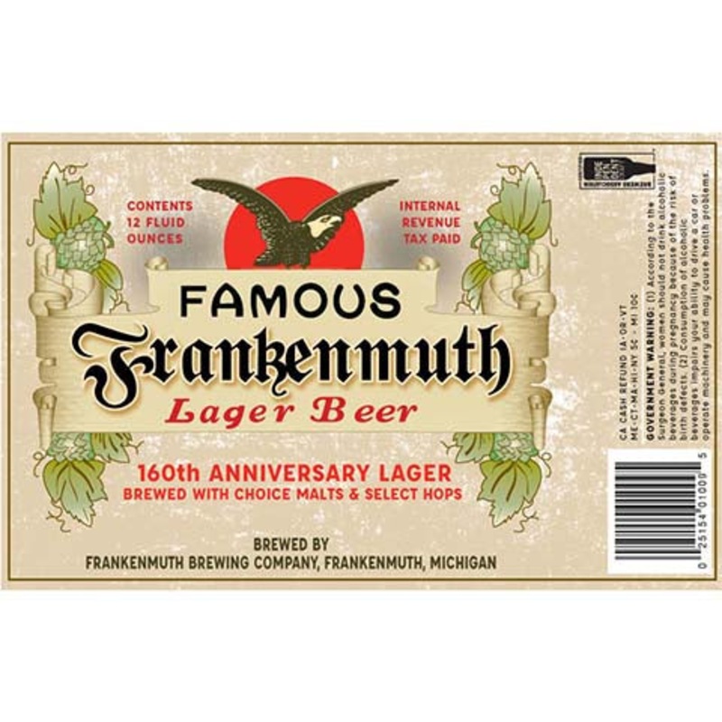 Frankenmuth 160th Anniversary Lager 12OZ SINGLE BTL