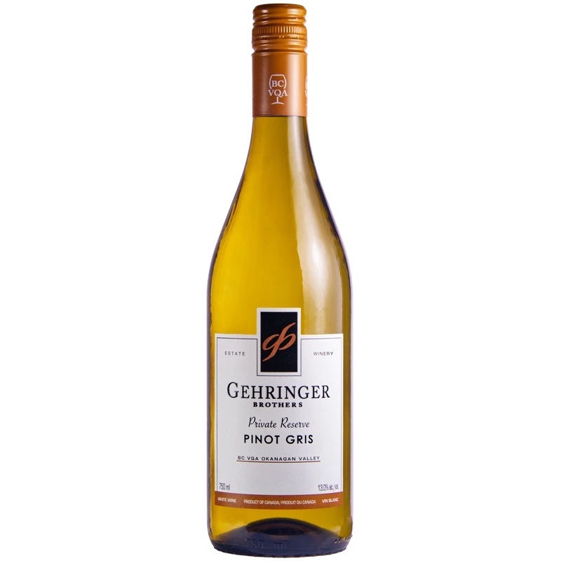 GEHRINGER PRIVATE RESERVE PINOT GRIS VQA 750ML @ Red Deer [1013508] 750 ml