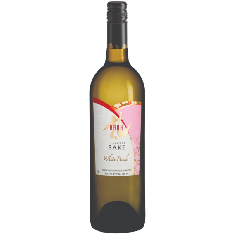 HANA WHITE PEACH FLAVORED SAKE 750ML 750ML
