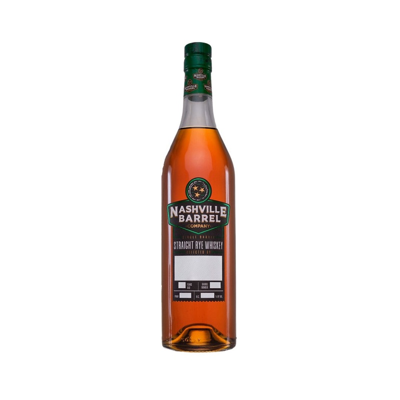 Nashville Barrel Single Barrel Straight Rye Whiskey Pacific Edge Pick Fall 22 #3 750mL
