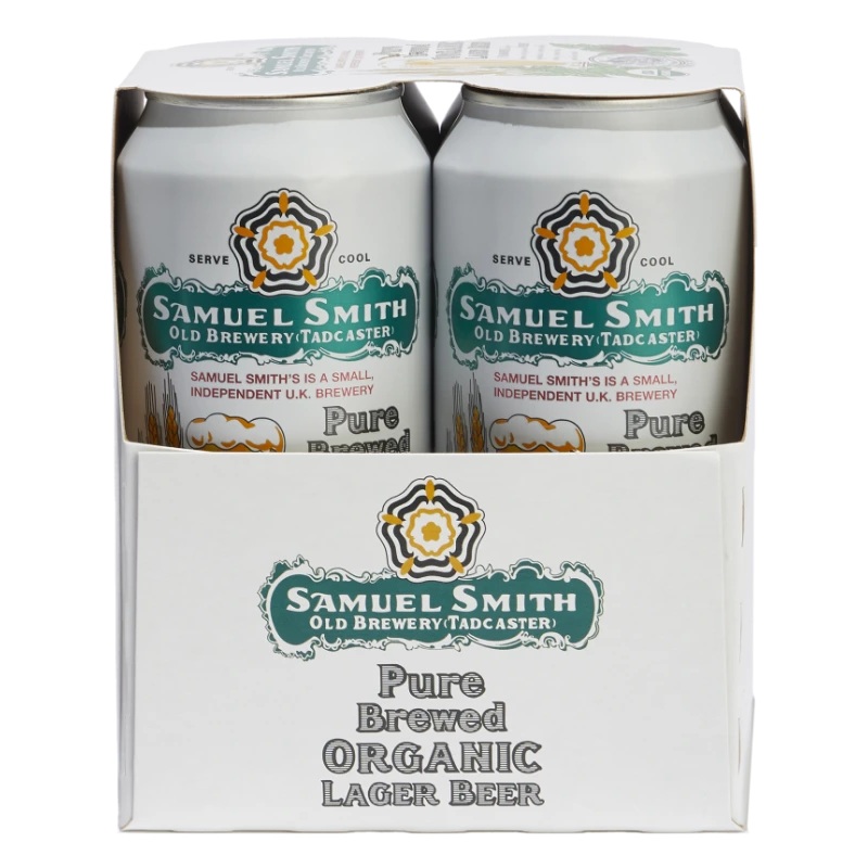 SAMUEL SMITH PURE BREWED ORGANIC LAGER 440ML 4PK CAN @ Windermere [1035893] 1760 ml