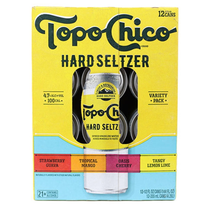 Topo Chico Hard Seltzer Variety Pack (oasis cherry) 12PK 12OZ CAN