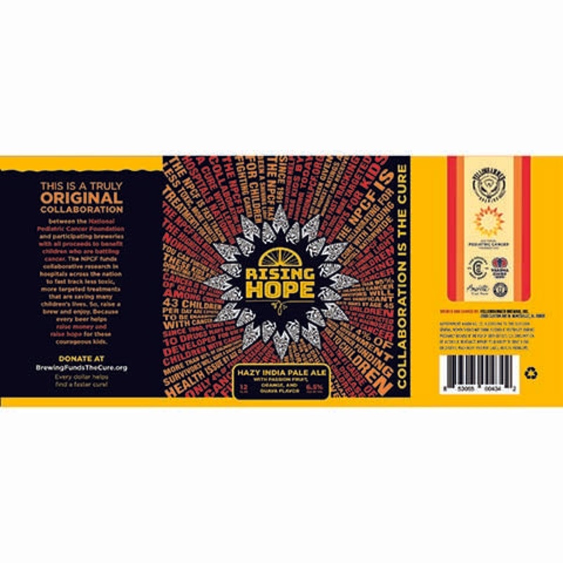 Yellowhammer Rising Hope Hazy IPA 12OZ SINGLE CAN