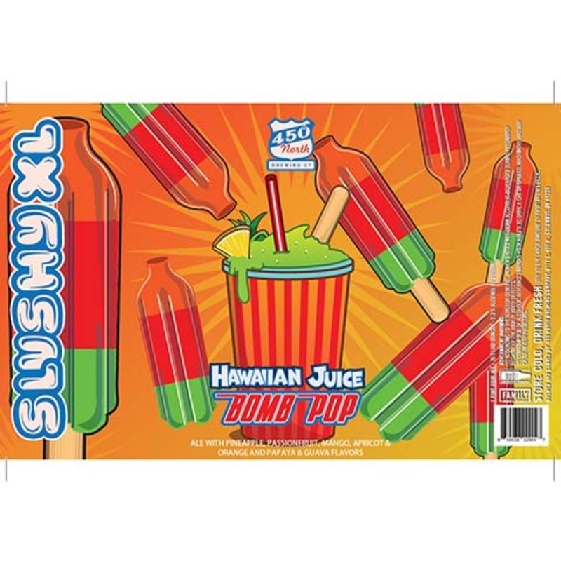 450 North SLUSHY XL Bomb Pop – Hawaiian Juice Sour 16OZ SINGLE CAN
