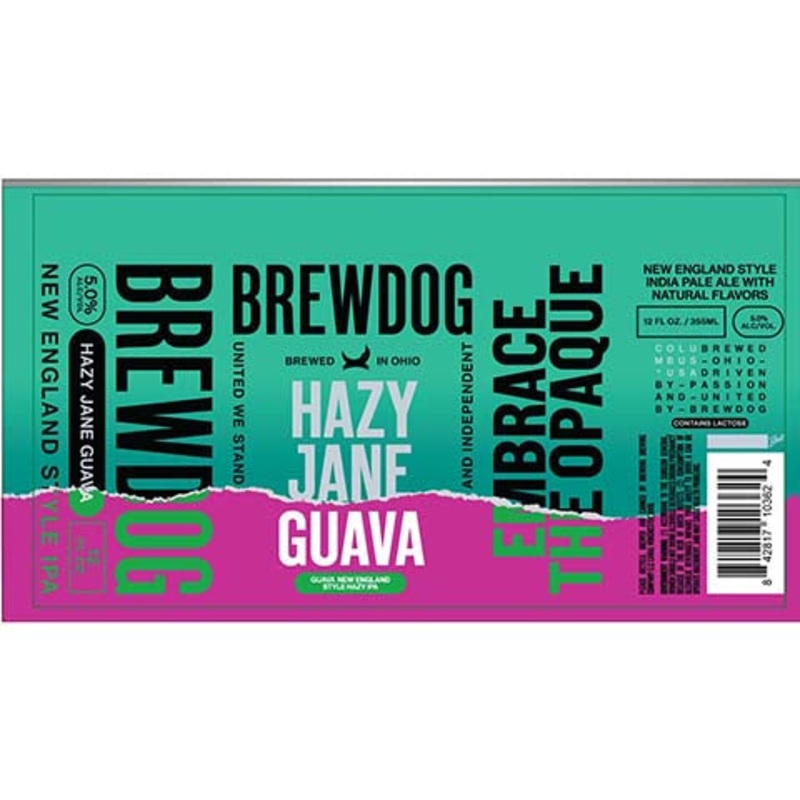 Brewdog Hazy Jane Guava IPA 12OZ SINGLE CAN