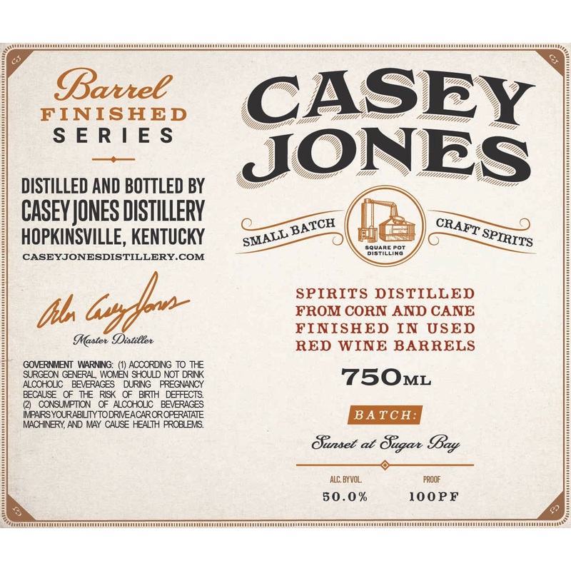 Casey Jones Red Wine Barrel Finished Series Sunset At Sugar Bay