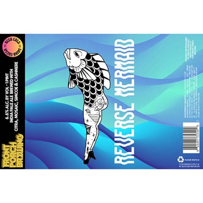Front Porch Reverse Mermaid IPA (Citra, Mosaic, Simcoe, Mosaic) 16OZ SINGLE CAN
