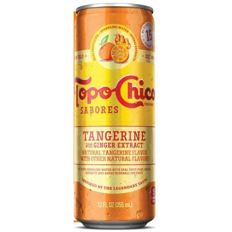 N/A Drinks TopoChico Sabores Tangerine w/Ginger Extract