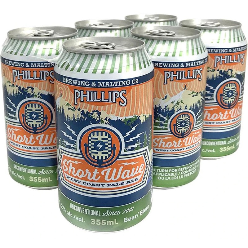 PHILLIPS SHORT WAVE WEST COAST PALE ALE 355ML 6PK CAN @ Sage Hill [1006224] 2130 ml