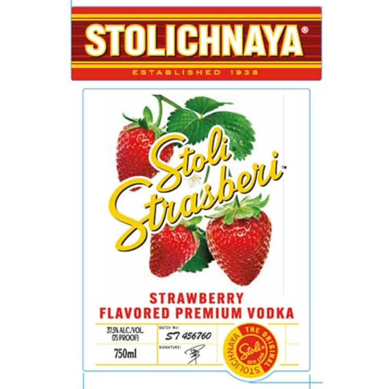 Stoli Strasberi Vodka 750ML BTL