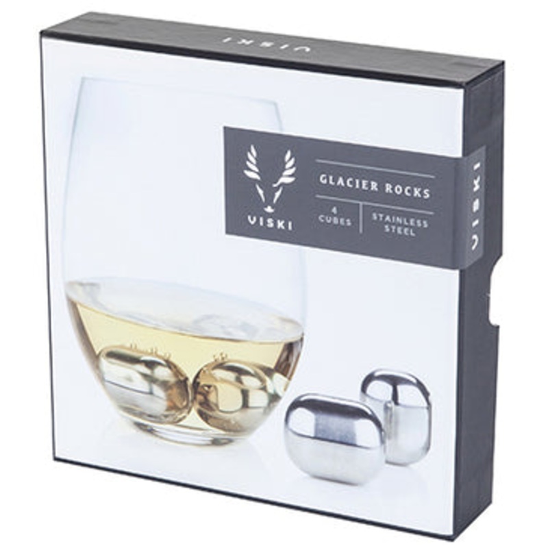 VISKI GLACIER ROCKS STAINLESS STEEL WINE GLOBES 4PK @ Red Deer [1022751] ml
