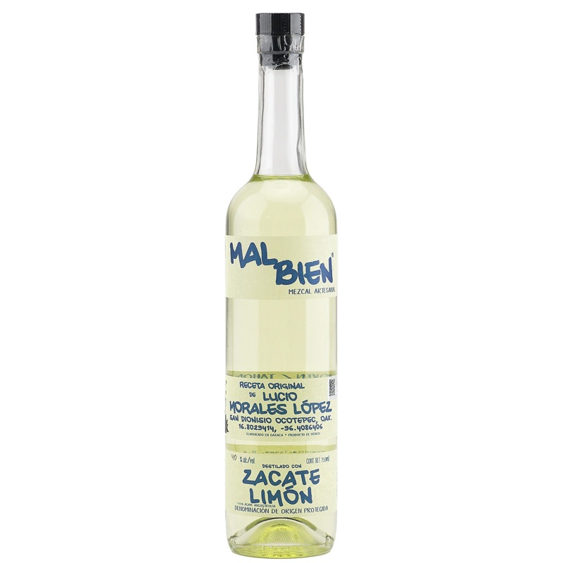 Mal Bien Mezcal Zacate Limon 80 750ML 750ML