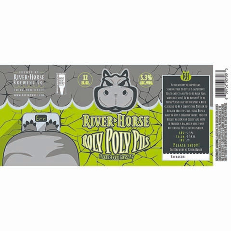 River Horse Roly Poly Pils Czech Pilsner 12OZ SINGLE CAN