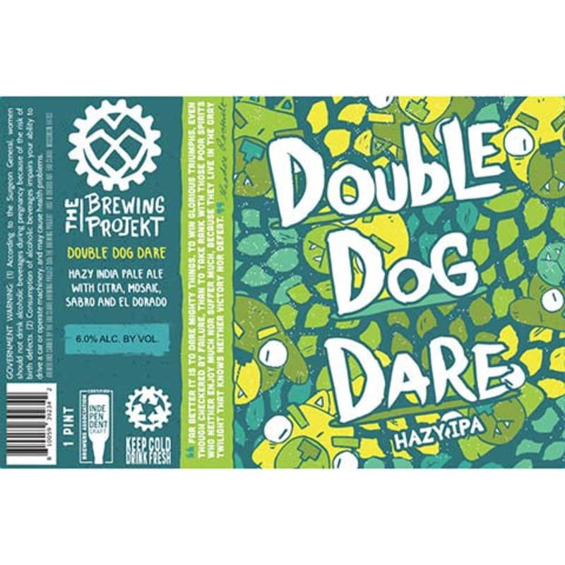 The Brewing Projekt Double Dog Dare Hazy IPA 16OZ SINGLE CAN