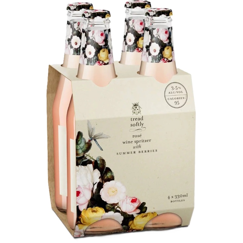 TREAD SOFTLY SUMMER BERRIES SPRITZER 330ML 4PK BT @ Red Deer [1053543] 1320 ml