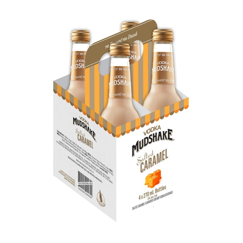 VODKA MUDSHAKE SALTED CARAMEL 270ML 4PK BT @ Emerald Hills [1037376] 1080 ml