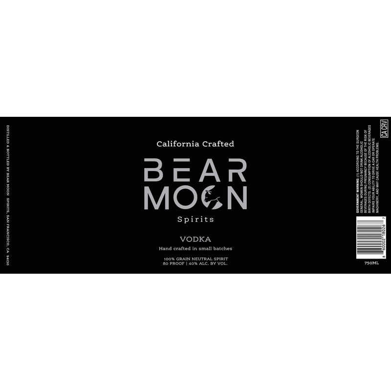 Bear Moon Spirits Vodka