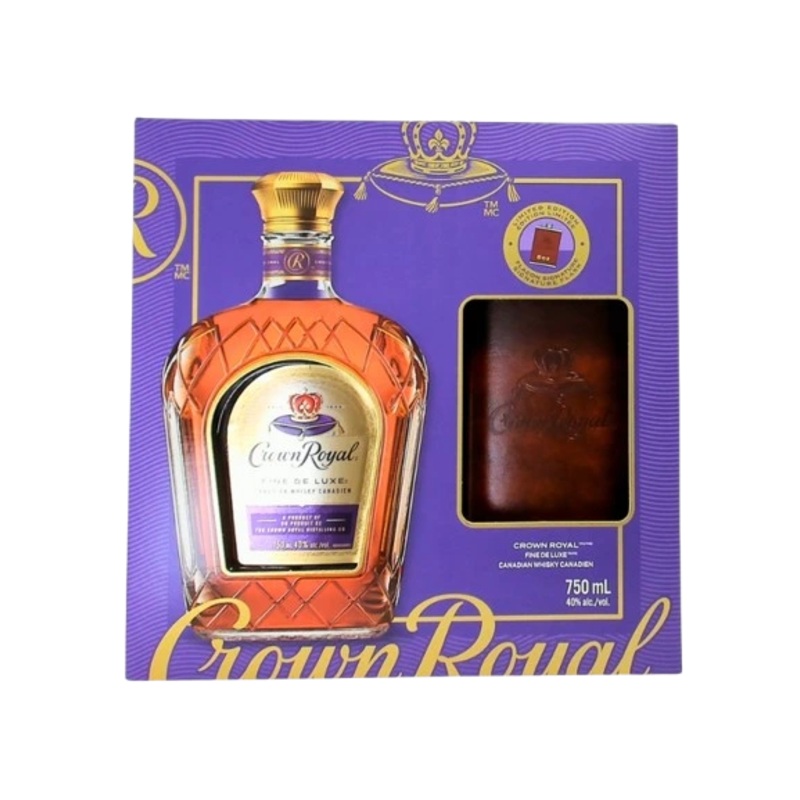 CROWN ROYAL CANADIAN WHISKY FLASK GIFT PACK 750ML @ Sage Hill [1055197] 750 ml