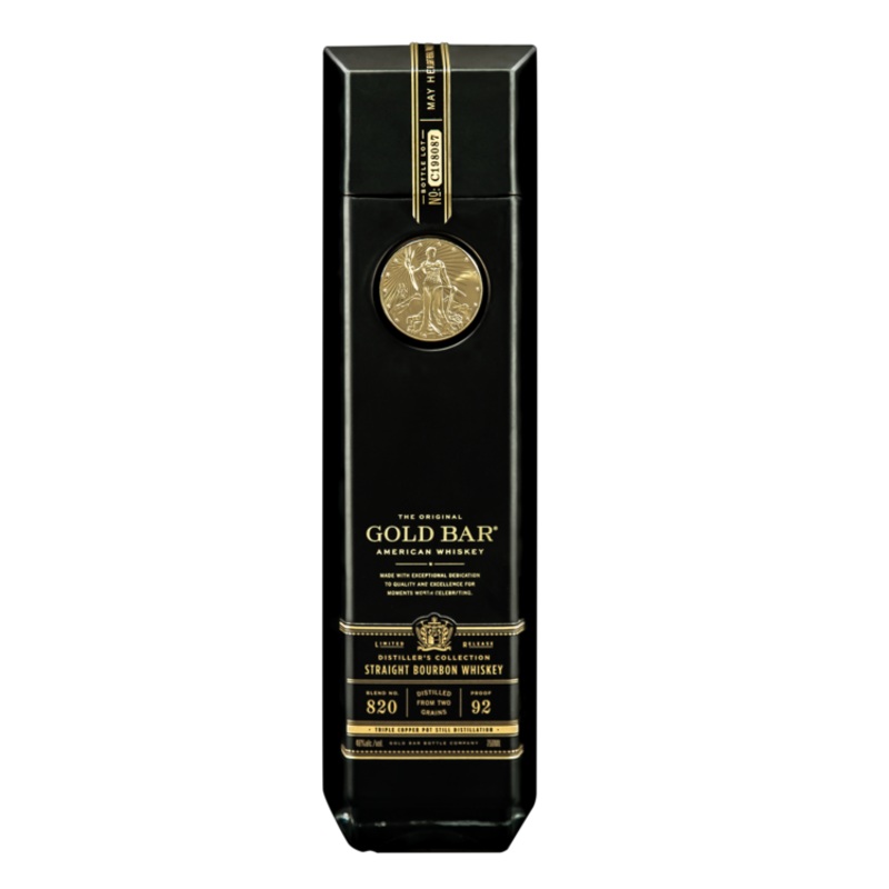 GOLD BAR STRAIGHT BOURBON WHISKEY DOUBLE CASKED RESERVE COLLECTION 92 750ML 750ML