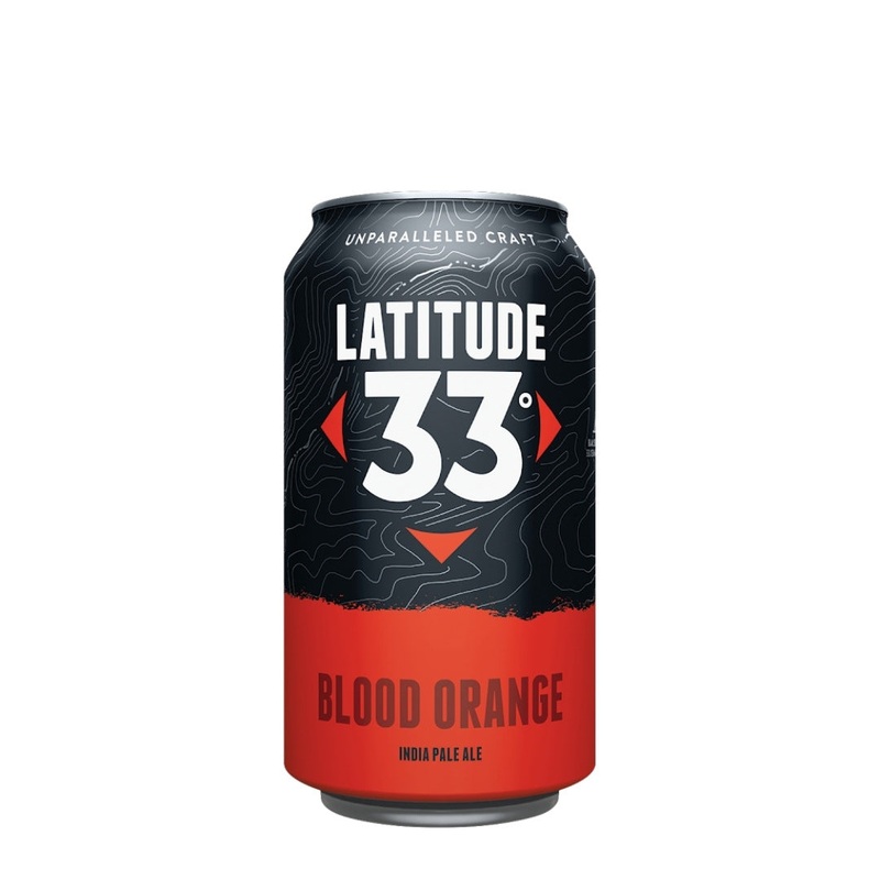 Latitude 33 Blood Orange IPA Beer 19.2 fl oz