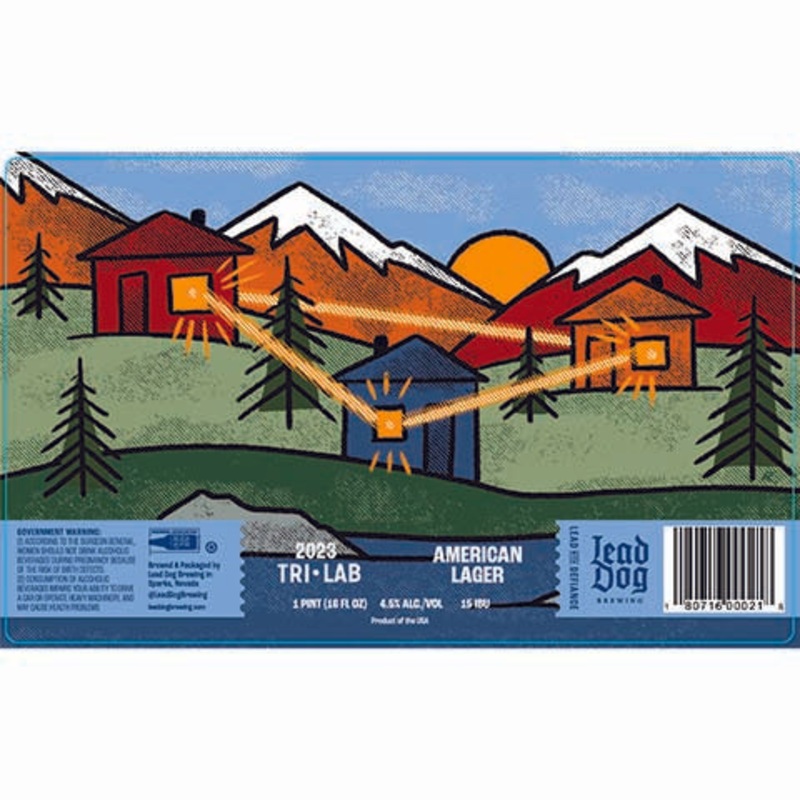 Lead Dog Tri-Lab Lager 16OZ SINGLE CAN