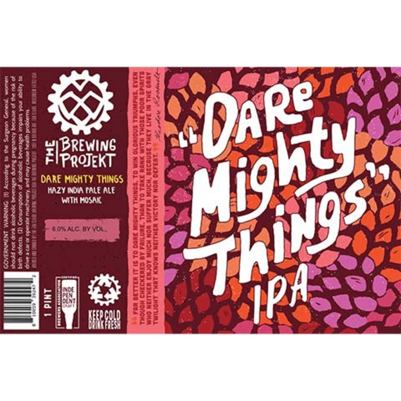 The Brewing Projekt Dare Mighty Things 2 Hazy IPA 16OZ SINGLE CAN