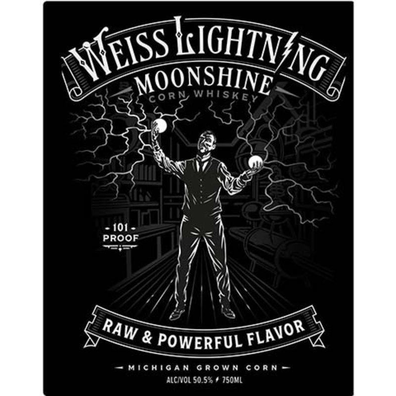 Weiss Lightning Moonshine Corn Whiskey 750ML BTL