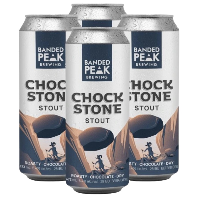 BANDED PEAK CHOCKSTONE STOUT 473ML 4PK CAN @ Airdrie [1050743] 1892 ml