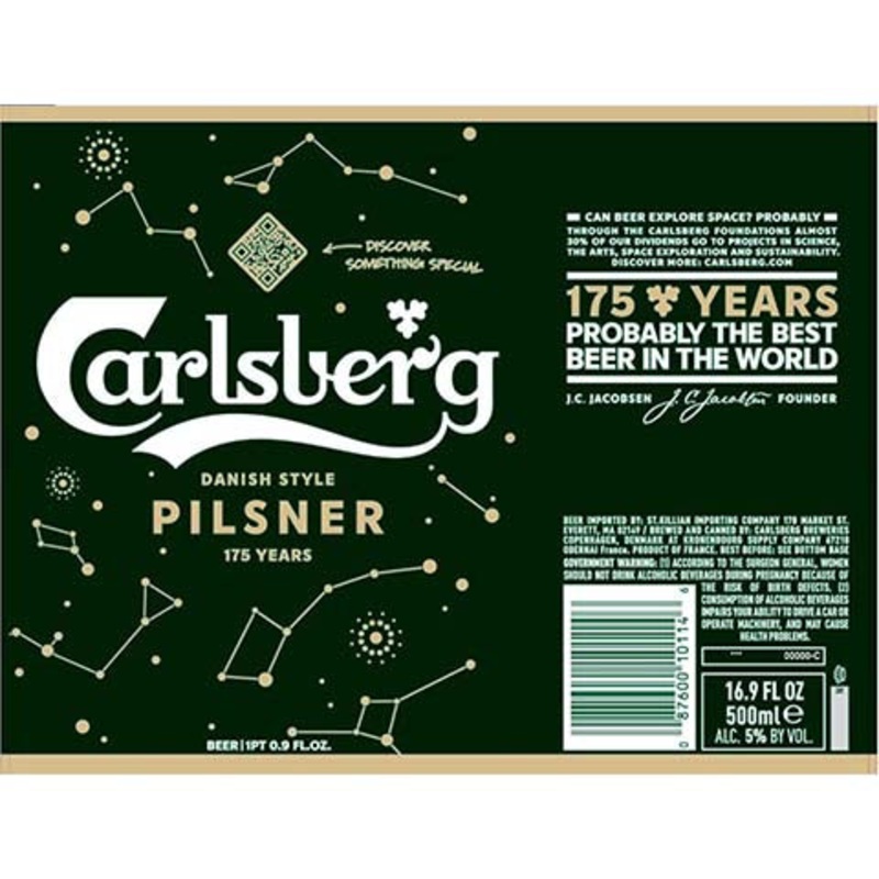 Carlsberg Danish Pilsner 500ML CAN