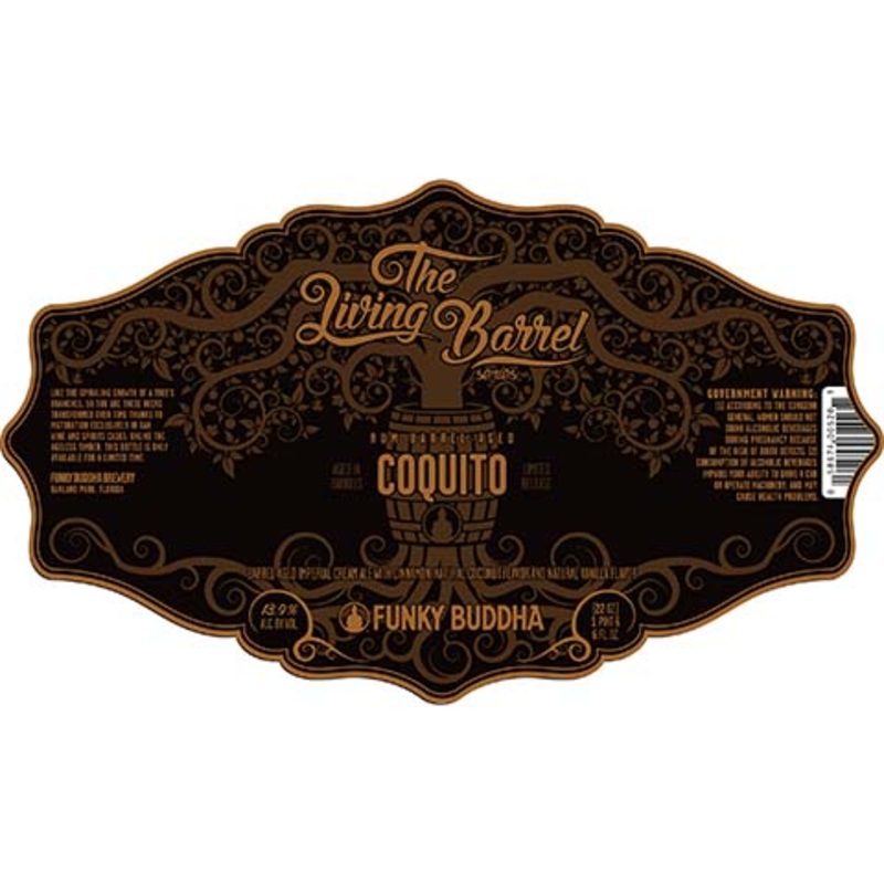 Funky Buddha The Living Barrel Series: Coquito Imperial Cream Ale 22OZ SINGLE BTL