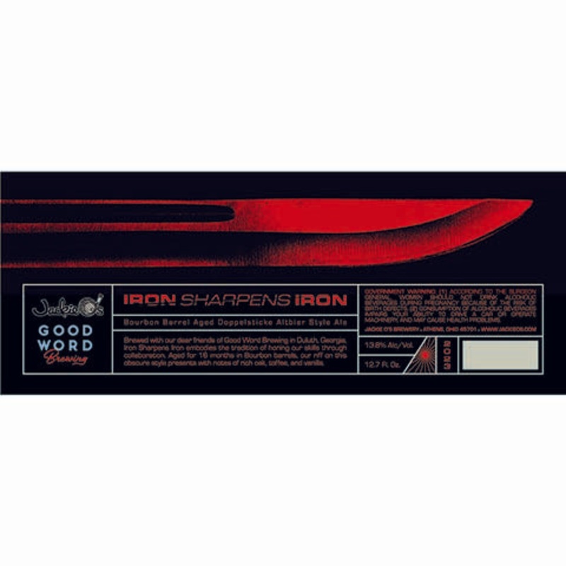 Jackie O’s Iron Sharpens Iron Doppelsticke Altbier 12.7OZ SINGLE CAN