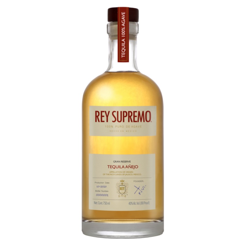 Rey Supremo Tequila Anejo Gran Reserve 80 750ML 750ML